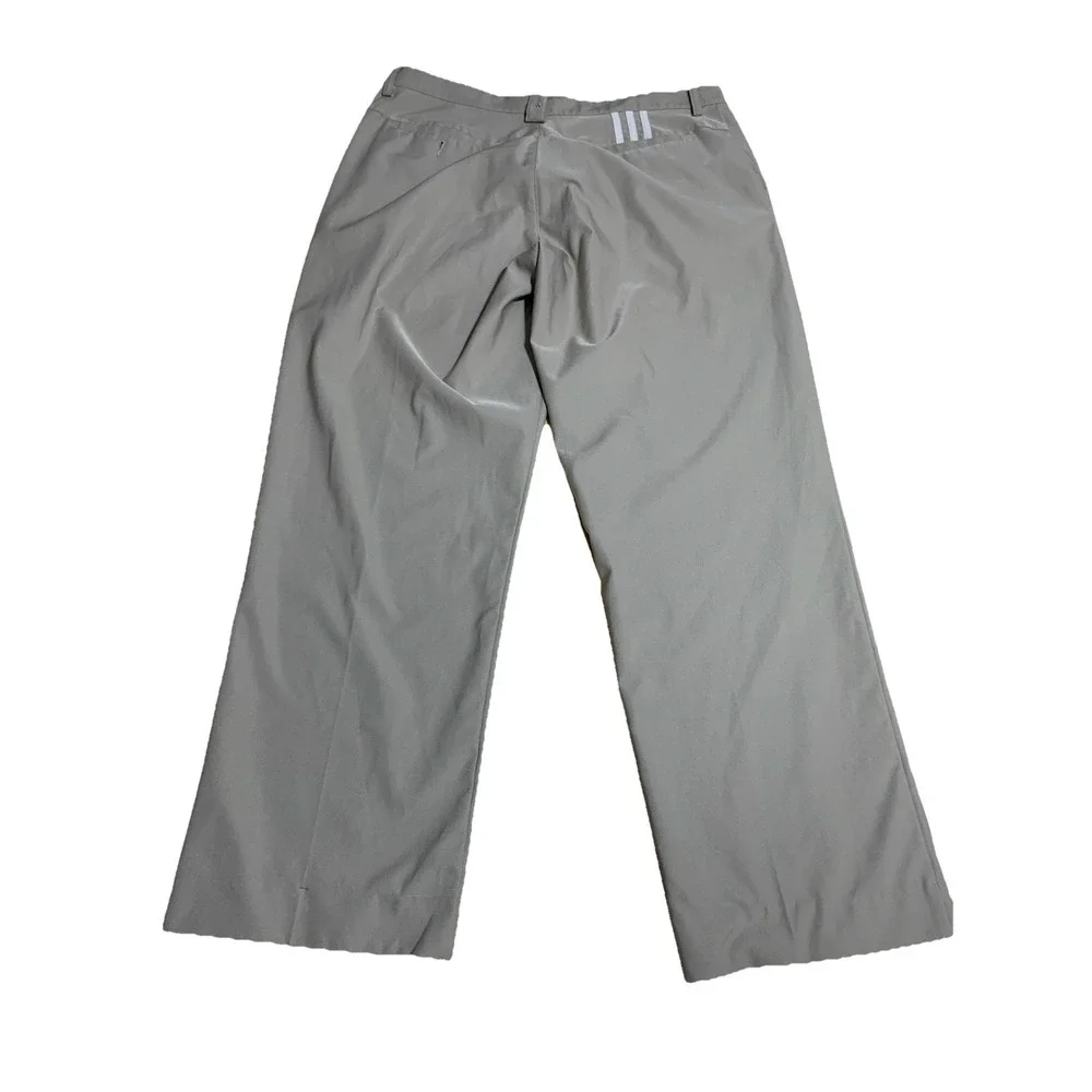 Adidas‎ Pants Mens 38X31 Beige Climalite Flat Front Pockets Performance Golf